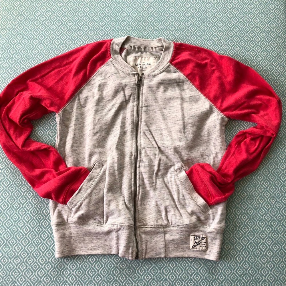 Abercrombie & Fitch letterman style zip up